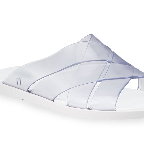 Melissa Shoes Big Girls 5 Breeze Ad Sandals Comfy! - Picture 3 of 4